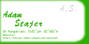 adam stajer business card